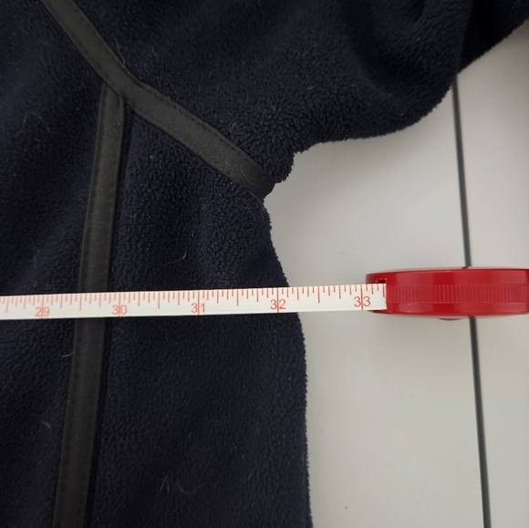 Mens Big and tall Navy Blue fleece jacket, size 4xl - Picture 7 of 8